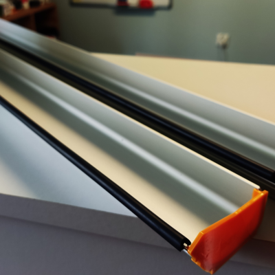 Aluminium gutter 75cm with TRAPEZ sides