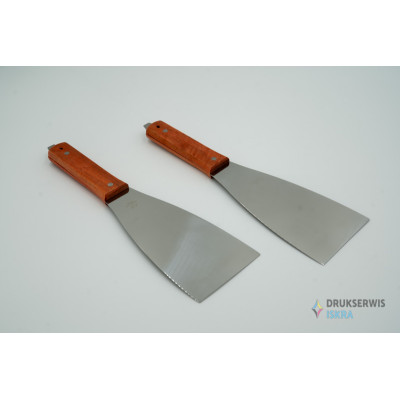 Stainless steel spatula, wide