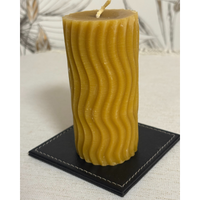 "Walec zygzak"  Świece z naturalnego wosku pszczelego